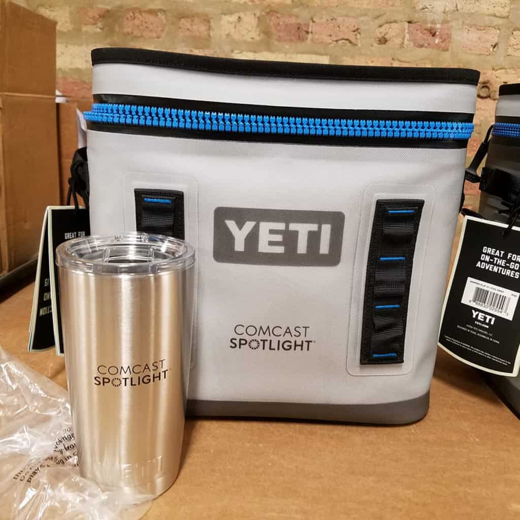 Branded Yeti Mug and Cooler