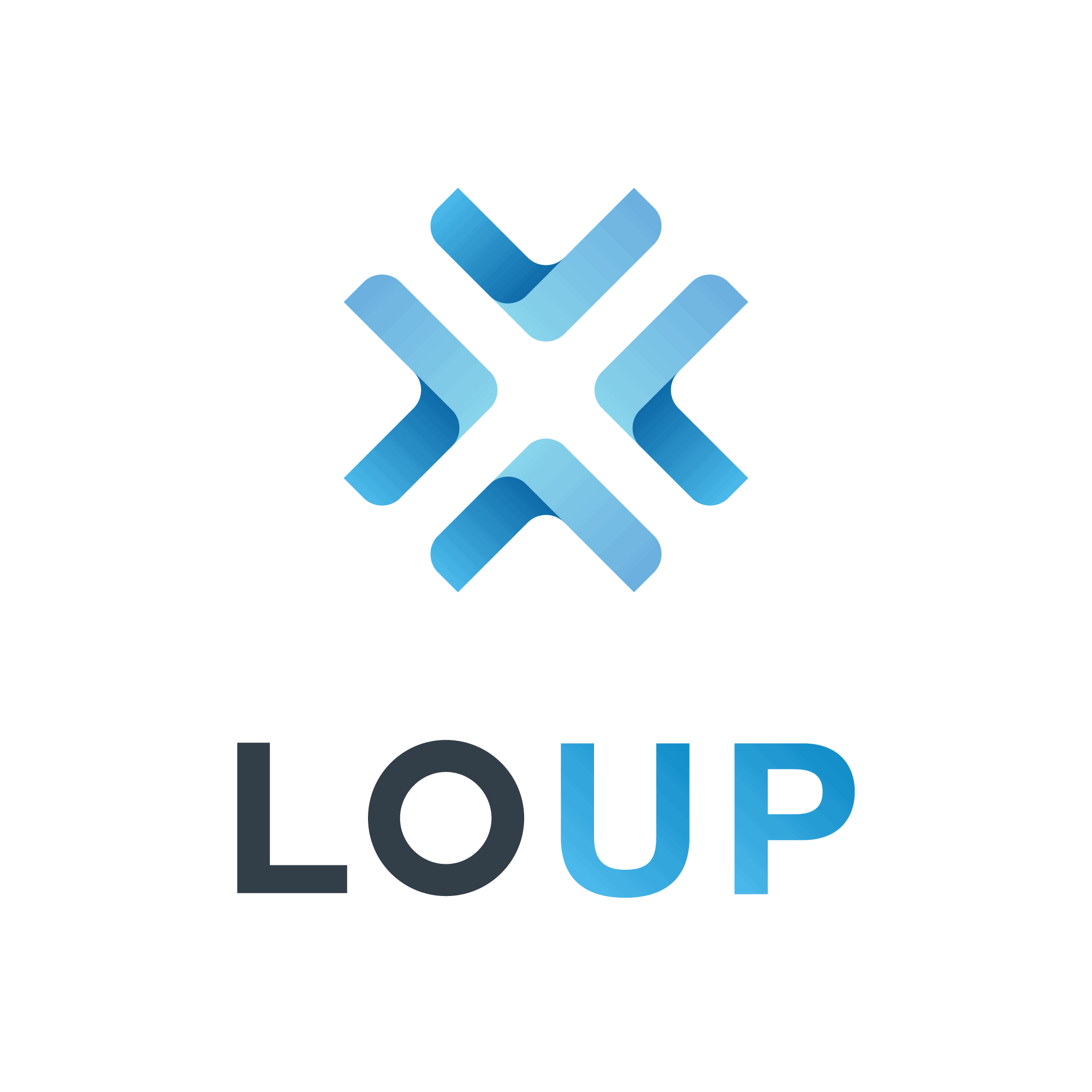 The logo for loup.