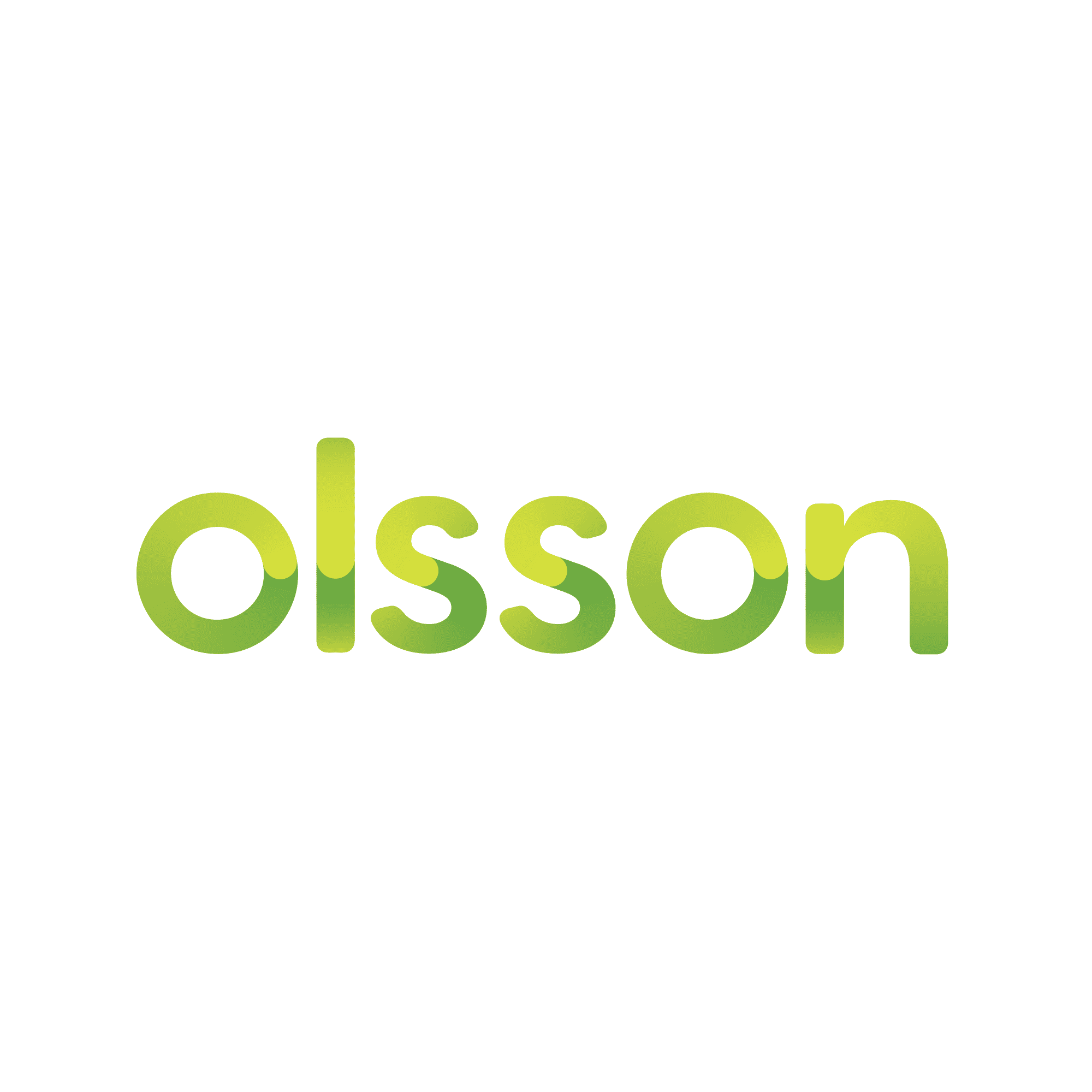 A green logo with the word olson on it.